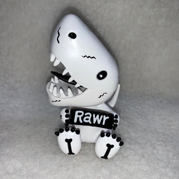 Trey Guidotti Moxie Dinosaur vinyl figure 3.5" Rawr Zinx black & white - Picture 3 of 7
